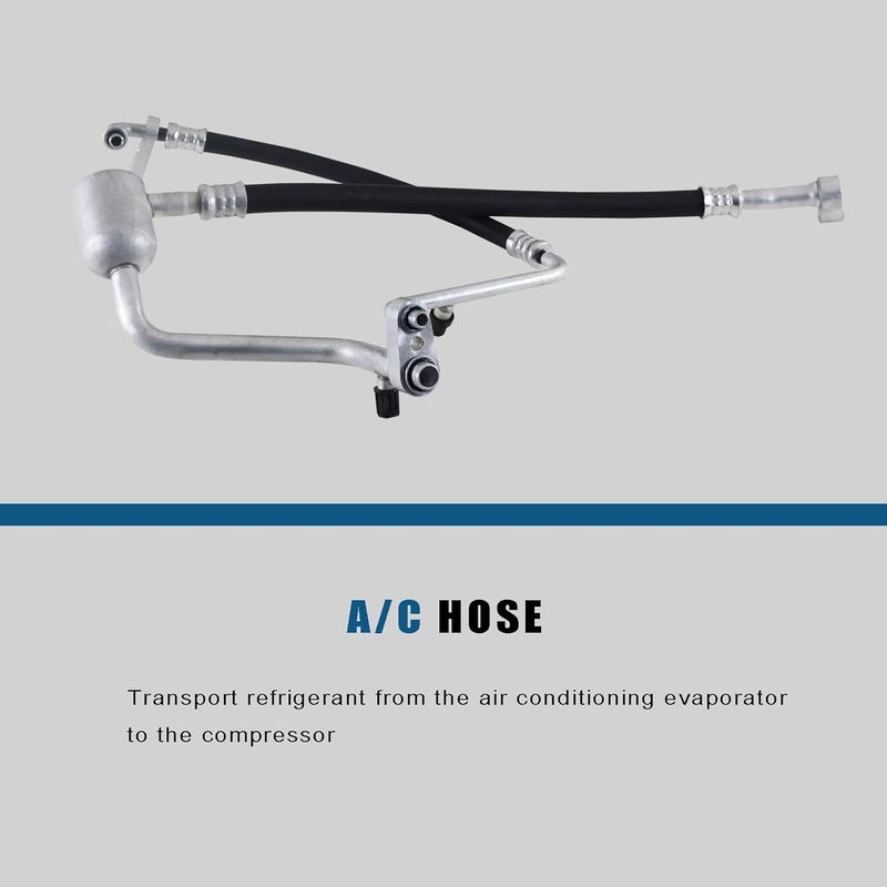 Eterpace A/C Refrigerant Discharge and Suction Hose Assembly, Compatible with Buick Enclave 2013-2017, Chevy Traverse 2013-2017, GMC Acadia 2013-2017 V6 3.6L, A/C Manifold Hose Assembly - Image 4